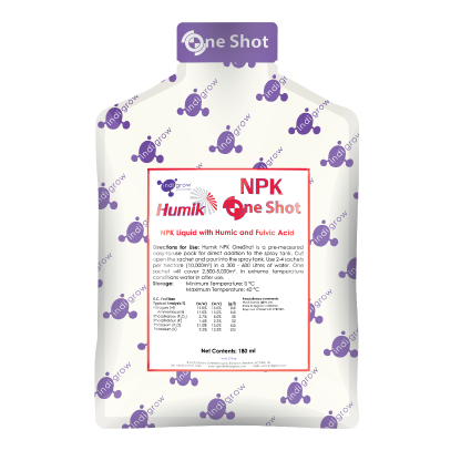 Indigrow Product Humik NPK OneShot - NPK Liquid with Humic and Fulvic Acid
