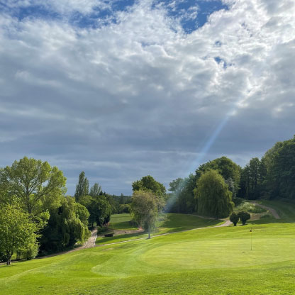 The green of Boyce Hill Golf Club in Essex